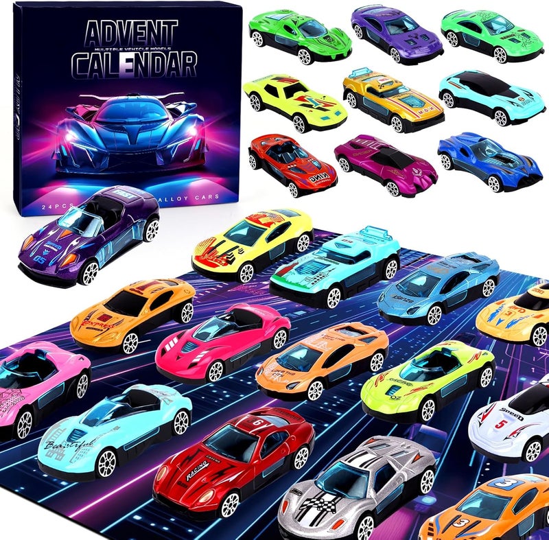 Sumsoltic 24 Pack Advent Calendar Play Vehicles - Image 1